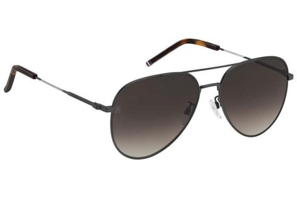 Okulary przeciwsłoneczne Tommy Hilfiger TH2111/G/S SVK/HA Pilotki (Aviator) Szare