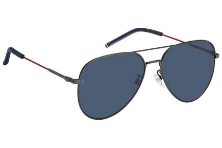 Okulary przeciwsłoneczne Tommy Hilfiger TH2111/G/S R80/KU Pilotki (Aviator) Szare