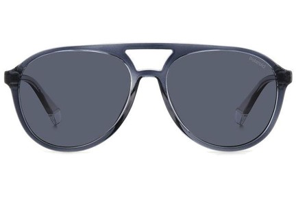 Okulary przeciwsłoneczne Polaroid PLD4162/S 09V/C3 Polarized Pilotki (Aviator) Szare