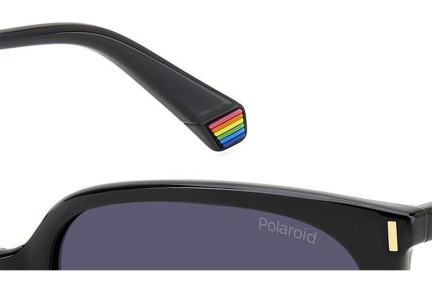 Okulary przeciwsłoneczne Polaroid PLD6218/S 807/WJ Polarized Kwadratowe Czarne