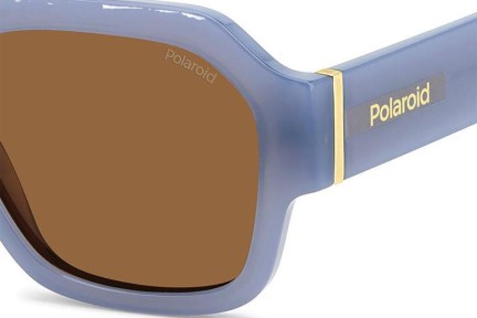 Okulary przeciwsłoneczne Polaroid PLD6212/S/X MVU/HE Polarized Prostokątne Niebieskie