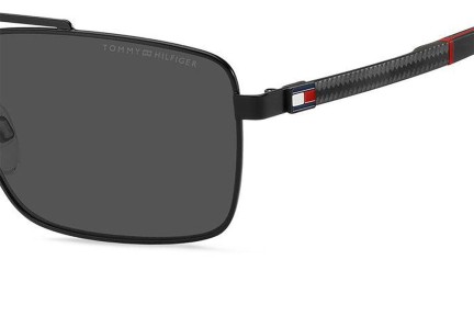 Okulary przeciwsłoneczne Tommy Hilfiger TH2078/S 003/IR Prostokątne Czarne