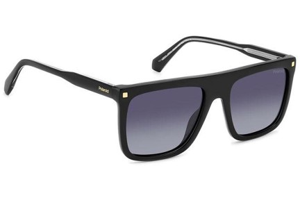 Okulary przeciwsłoneczne Polaroid PLD4166/S/X 807/WJ Polarized Flat Top Czarne