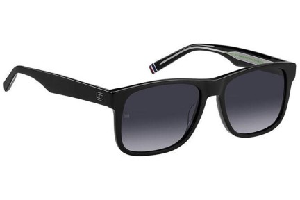 Okulary przeciwsłoneczne Tommy Hilfiger TH2073/S 807/9O Prostokątne Czarne