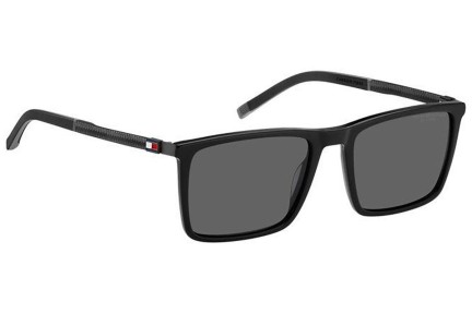 Okulary przeciwsłoneczne Tommy Hilfiger TH2077/S 807/M9 Polarized Prostokątne Czarne