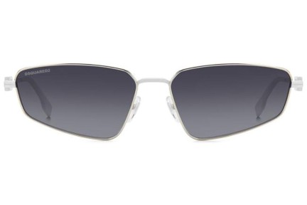 Okulary przeciwsłoneczne Dsquared2 ICON0015/S 85L/9O Prostokątne Srebrne