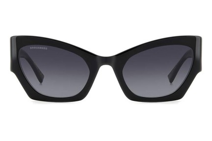 Okulary przeciwsłoneczne Dsquared2 D20132/S 807/9O Kocie oczy Czarne