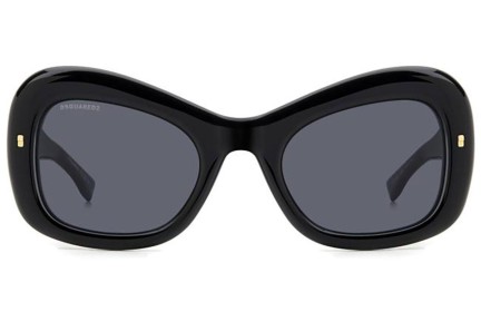 Okulary przeciwsłoneczne Dsquared2 D20137/S 2M2/IR Kwadratowe Czarne