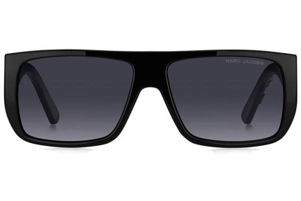 Okulary przeciwsłoneczne Marc Jacobs MARCLOGO096/S 80S/9O Flat Top Czarne