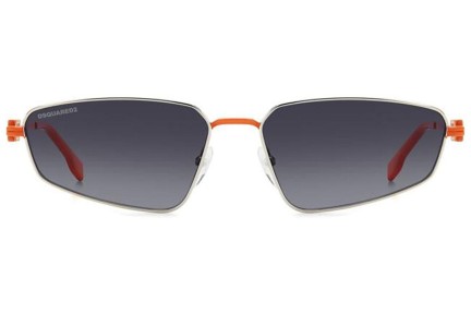 Okulary przeciwsłoneczne Dsquared2 ICON0015/S G2I/9O Prostokątne Srebrne