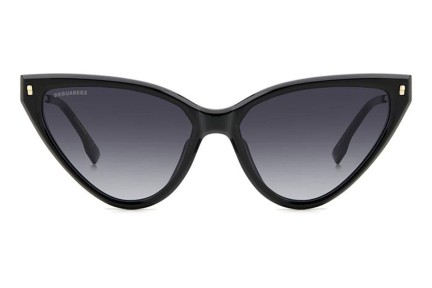 Okulary przeciwsłoneczne Dsquared2 D20134/S 807/9O Kocie oczy Czarne