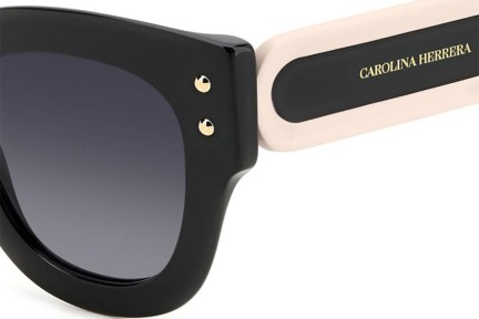 Okulary przeciwsłoneczne Carolina Herrera HER0222/S 3H2/9O Kwadratowe Czarne