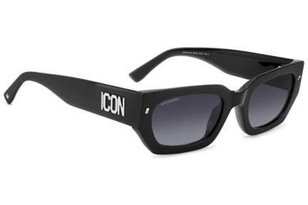 Okulary przeciwsłoneczne Dsquared2 ICON0017/S 807/9O Prostokątne Czarne