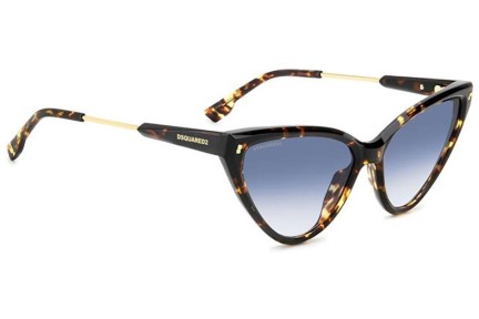 Okulary przeciwsłoneczne Dsquared2 D20134/S 086/08 Kocie oczy Havana