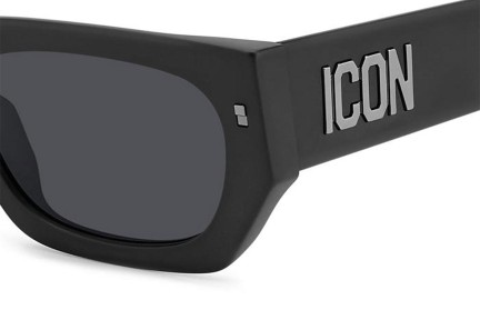 Okulary przeciwsłoneczne Dsquared2 ICON0017/S 003/IR Prostokątne Czarne