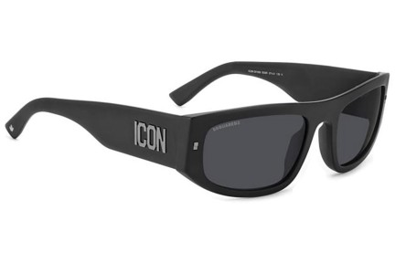 Okulary przeciwsłoneczne Dsquared2 ICON0016/S 003/IR Prostokątne Czarne