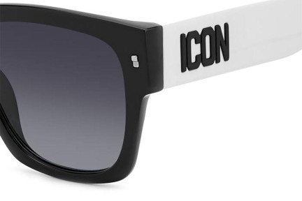 Okulary przeciwsłoneczne Dsquared2 ICON0004/S P56/9O Kwadratowe Czarne