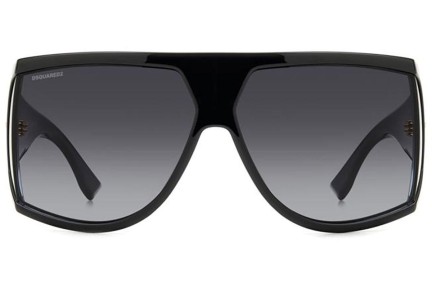 Okulary przeciwsłoneczne Dsquared2 D20124/S 2M2/9O Flat Top Czarne