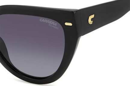 Okulary przeciwsłoneczne Carrera CARRERA3017/S 807/WJ Polarized Kocie oczy Czarne