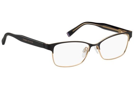 Okulary korekcyjne Tommy Hilfiger TH2107 1UV Prostokątne Czarne