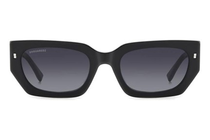 Okulary przeciwsłoneczne Dsquared2 ICON0017/S 807/9O Prostokątne Czarne