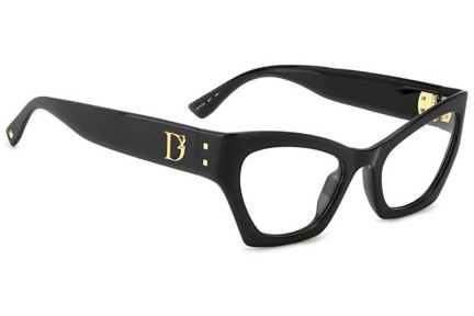 Okulary korekcyjne Dsquared2 D20133 807 Kocie oczy Czarne