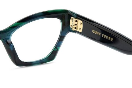 Okulary korekcyjne Dsquared2 D20133 6AK Kocie oczy Zielone