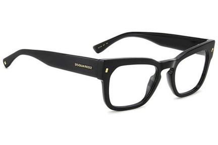 Okulary korekcyjne Dsquared2 D20129 807 Prostokątne Czarne