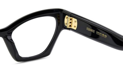 Okulary korekcyjne Dsquared2 D20133 807 Kocie oczy Czarne