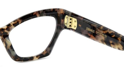 Okulary korekcyjne Dsquared2 D20133 ACI Kocie oczy Havana