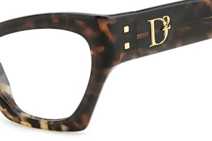 Okulary korekcyjne Dsquared2 D20133 ACI Kocie oczy Havana