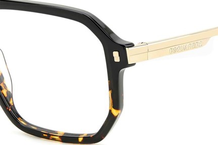 Okulary korekcyjne Dsquared2 D20123 WR7 Kwadratowe Czarne