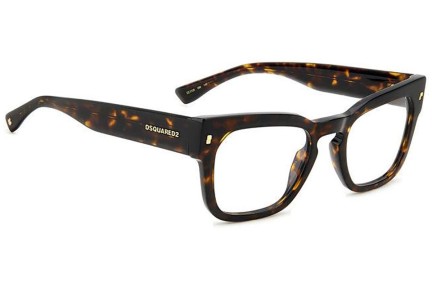 Okulary korekcyjne Dsquared2 D20129 086 Prostokątne Havana