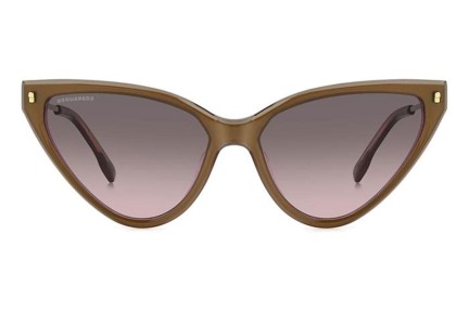 Okulary przeciwsłoneczne Dsquared2 D20134/S HKL/M2 Kocie oczy Brązowe