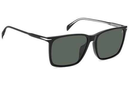 Okulary przeciwsłoneczne David Beckham DB1145/G/S 807/UC Polarized Prostokątne Czarne