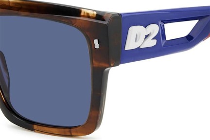 Okulary przeciwsłoneczne Dsquared2 D20127/S EX4/KU Flat Top Brązowe