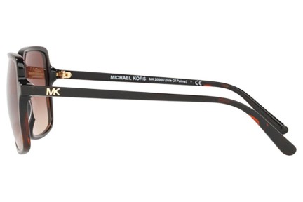 Okulary przeciwsłoneczne Michael Kors Isle of Palms MK2098U 378113 Oversize Havana