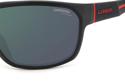 Okulary przeciwsłoneczne Carrera CARRERA4018/S BLX/Q3 Prostokątne Czarne