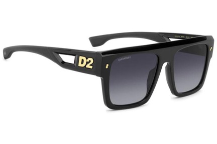 Okulary przeciwsłoneczne Dsquared2 D20127/S 807/9O Flat Top Czarne