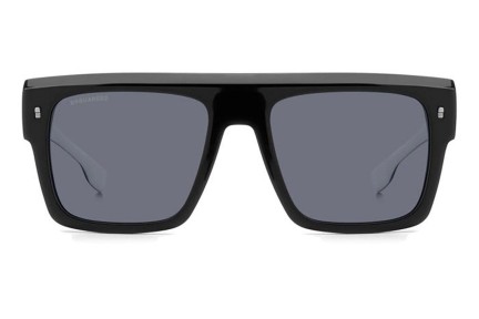 Okulary przeciwsłoneczne Dsquared2 D20127/S 80S/IR Flat Top Czarne