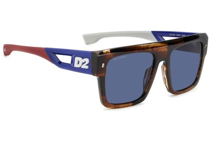 Okulary przeciwsłoneczne Dsquared2 D20127/S EX4/KU Flat Top Brązowe