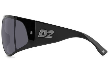 Okulary przeciwsłoneczne Dsquared2 D20124/S ANS/IR Flat Top Czarne