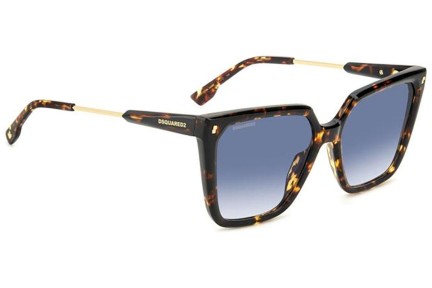 Okulary przeciwsłoneczne Dsquared2 D20135/S 086/08 Kwadratowe Havana