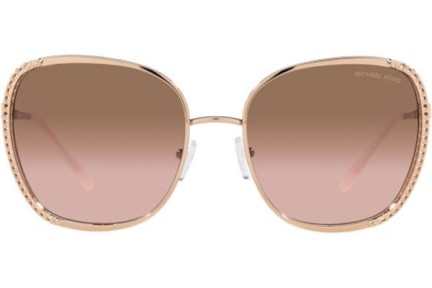 Okulary przeciwsłoneczne Michael Kors Amsterdam MK1090 110811 Oversize Złote