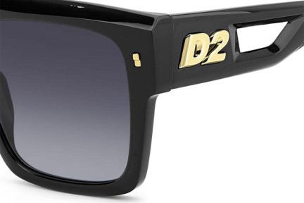 Okulary przeciwsłoneczne Dsquared2 D20127/S 807/9O Flat Top Czarne