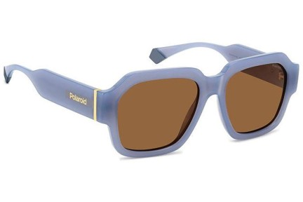 Okulary przeciwsłoneczne Polaroid PLD6212/S/X MVU/HE Polarized Prostokątne Niebieskie