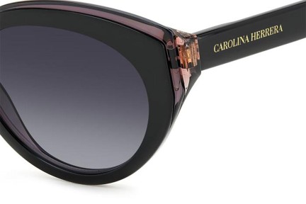 Okulary przeciwsłoneczne Carolina Herrera HER0250/S 807/9O Kocie oczy Czarne