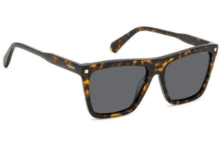 Okulary przeciwsłoneczne Polaroid PLD4164/S/X 086/M9 Polarized Flat Top Havana