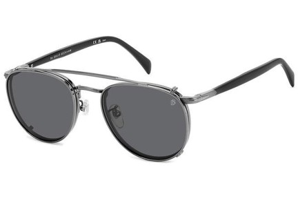 Okulary korekcyjne David Beckham DB1144/CS KJ1/M9 Polarized Okrągłe Szare