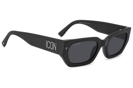 Okulary przeciwsłoneczne Dsquared2 ICON0017/S 003/IR Prostokątne Czarne